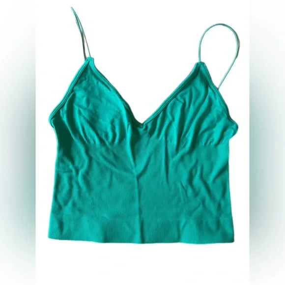 FP Movement intimately green v-neck brami forest green NWOT - Picture 5 of 10